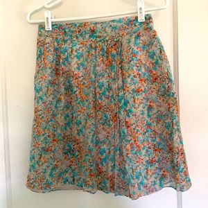 J. Crew Floral Skirt